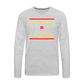 Men's Premium Long Sleeve T - Sym-Red-Yellow - heather gray