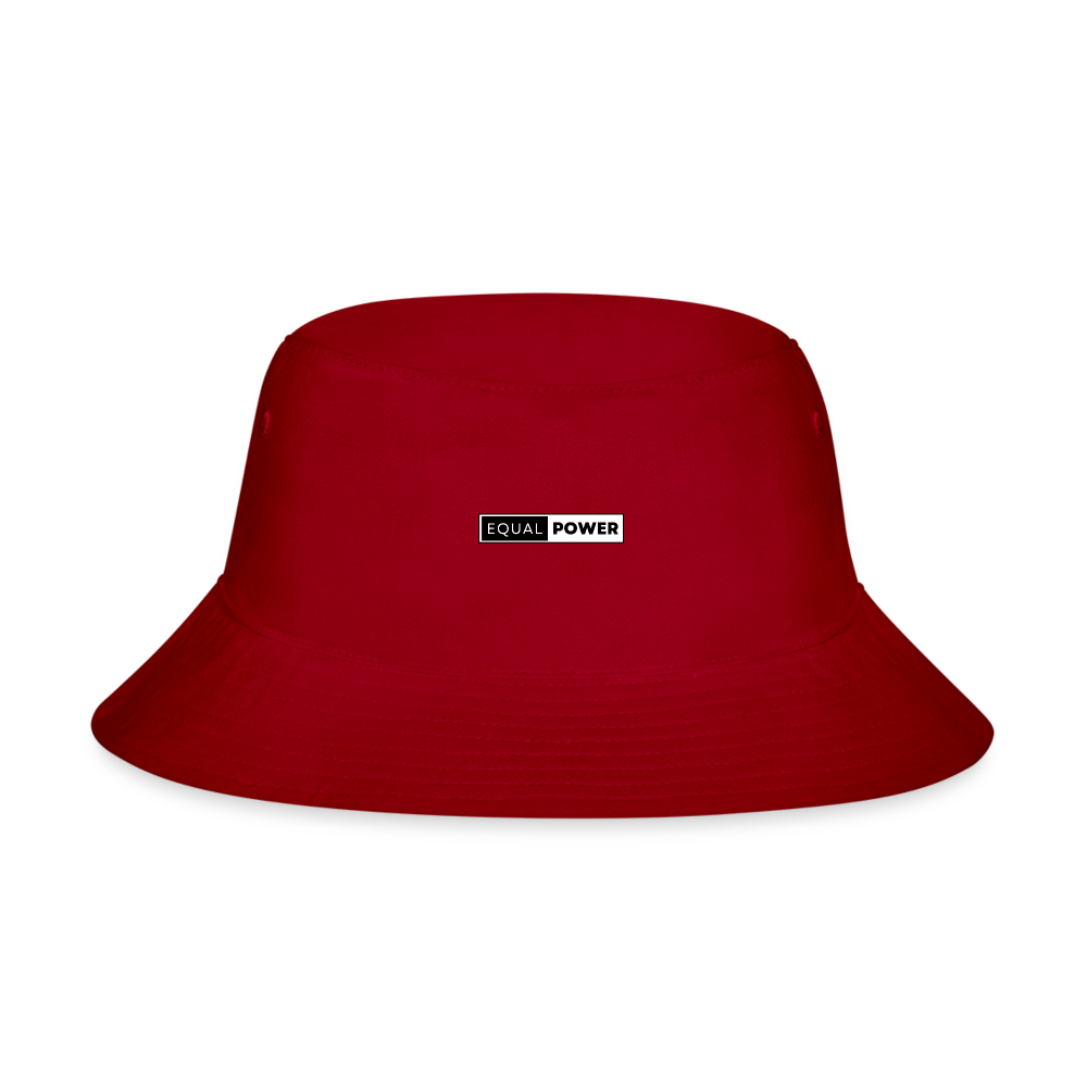 Equal Power Bucket Hat - EP-Black - red