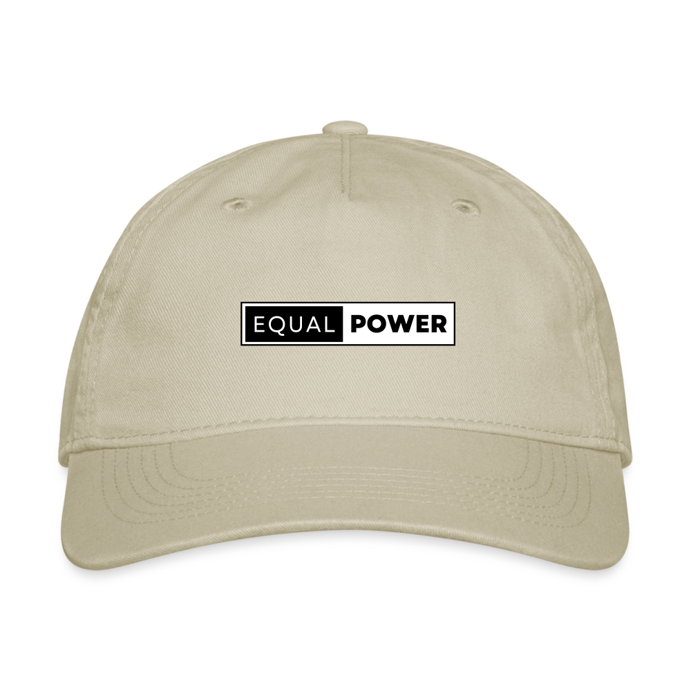 Equal Power Organic Baseball Cap - EP-Black - khaki