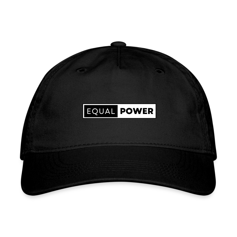 Equal Power Organic Baseball Cap - EP-Black - black