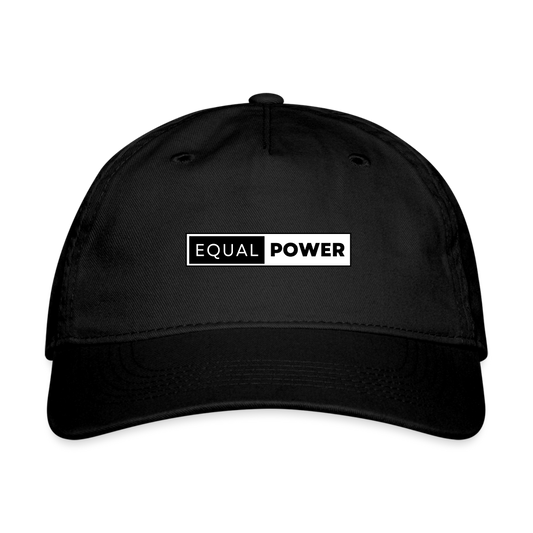 Equal Power Organic Baseball Cap - EP-Black - black