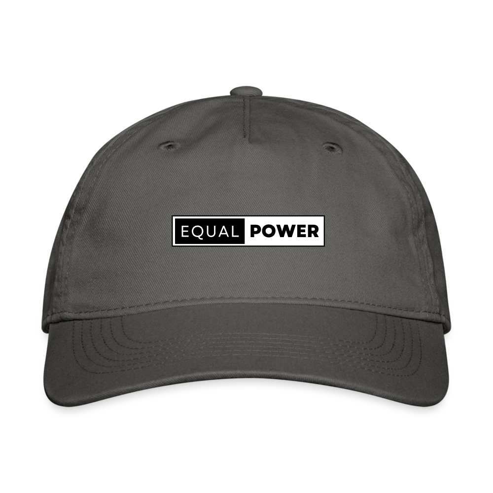 Equal Power Organic Baseball Cap - EP-Black - charcoal