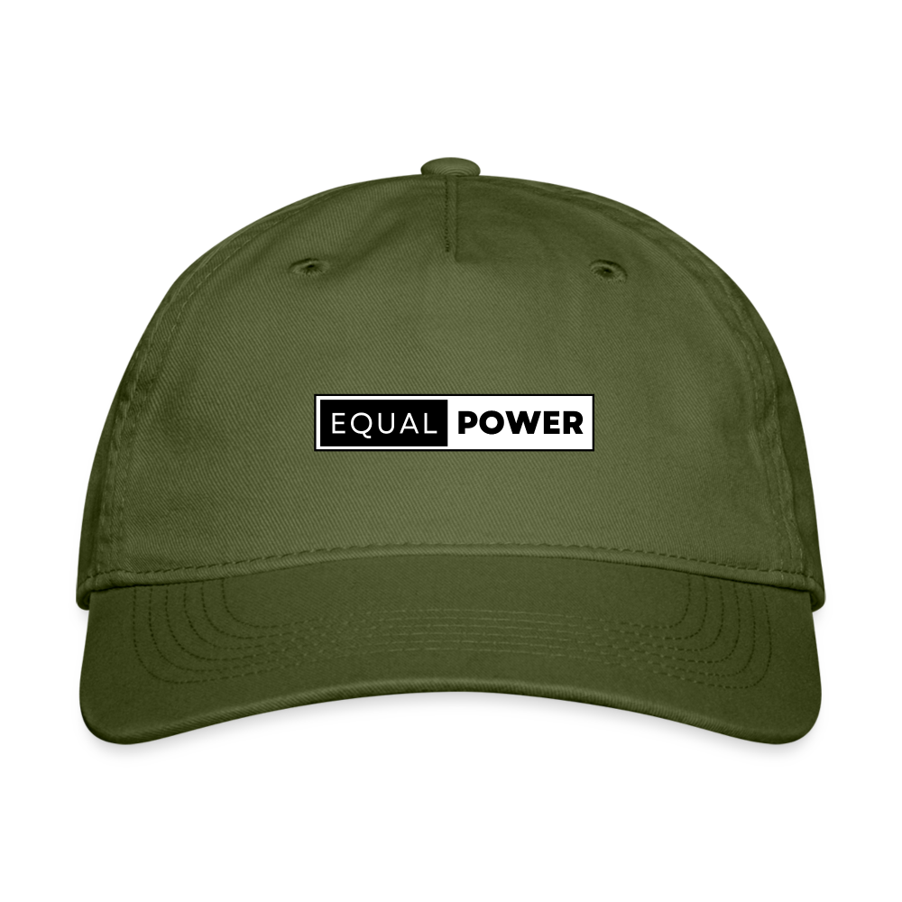 Equal Power Organic Baseball Cap - EP-Black - olive green