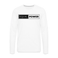 Equal Power T-Shirt - Men Long Sleeve - EP-Black - white