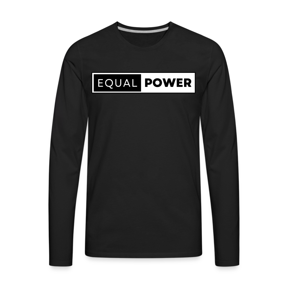 Equal Power T-Shirt - Men Long Sleeve - EP-Black - black