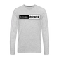 Equal Power T-Shirt - Men Long Sleeve - EP-Black - heather gray