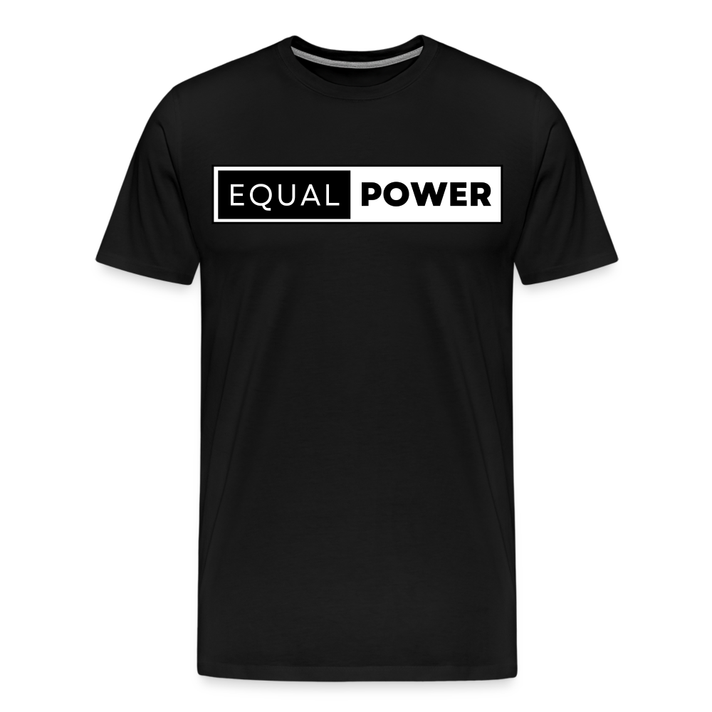 Equal Power T-Shirt - Men Short Sleeve - EP-Black - black