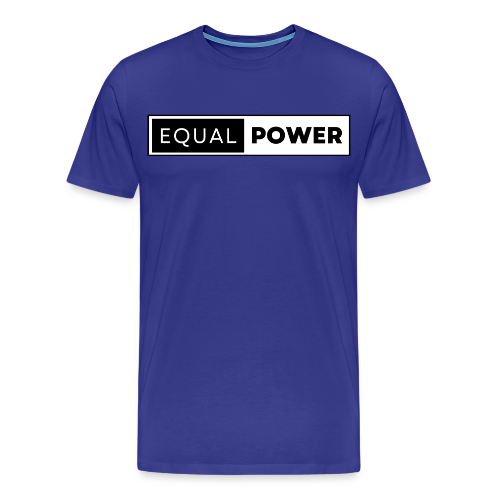 Equal Power T-Shirt - Men Short Sleeve - EP-Black - royal blue