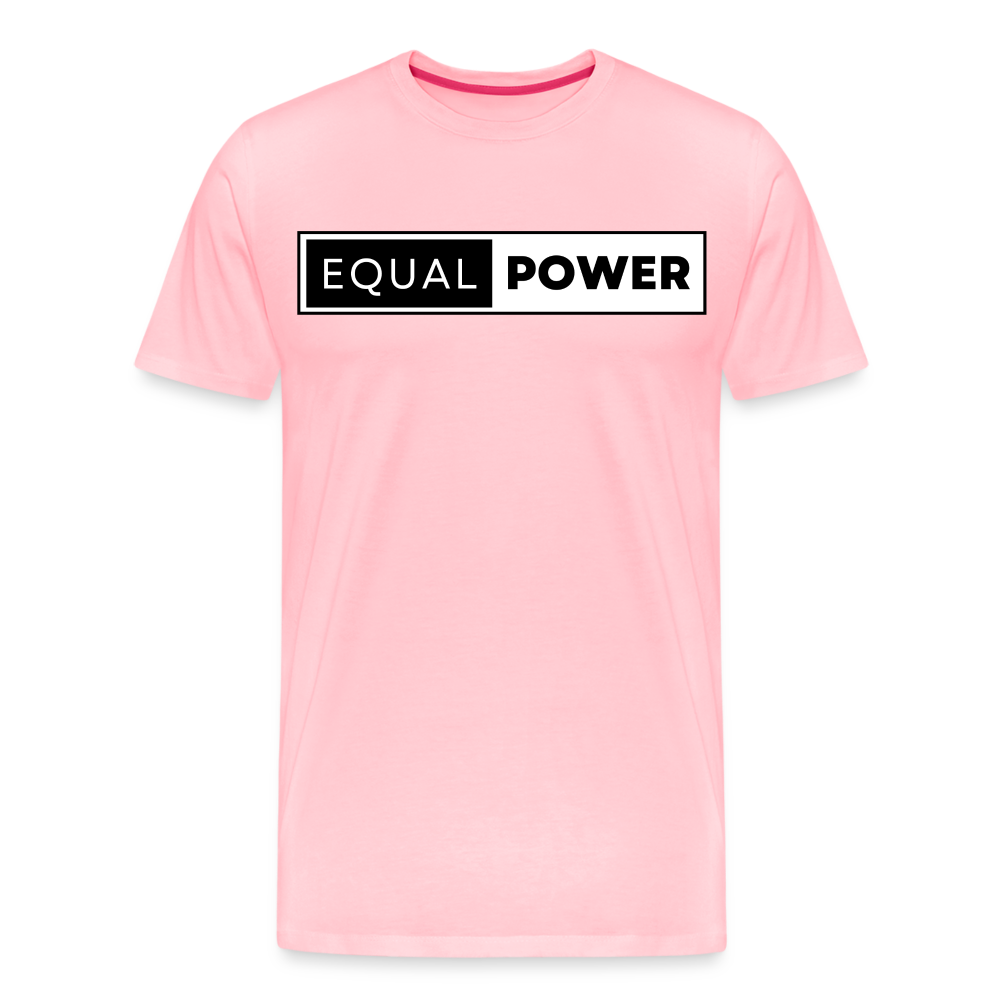 Equal Power T-Shirt - Men Short Sleeve - EP-Black - pink