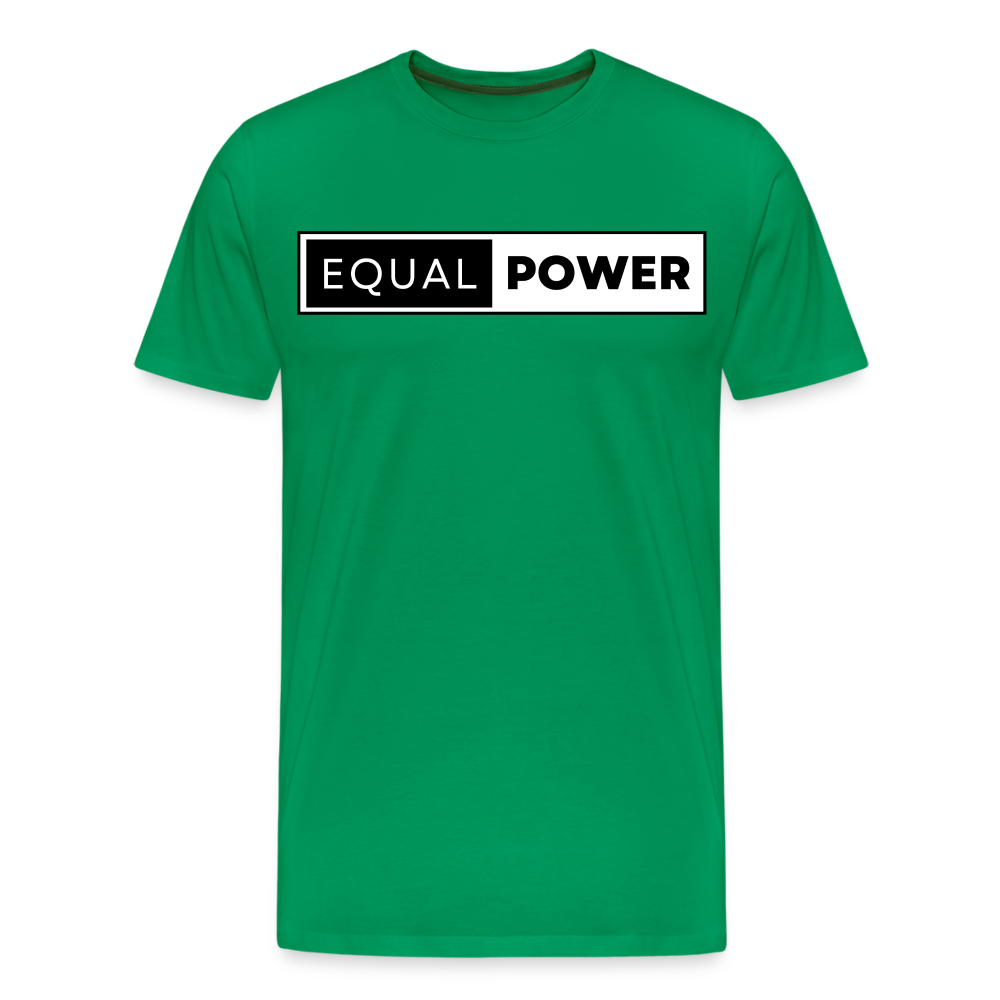 Equal Power T-Shirt - Men Short Sleeve - EP-Black - kelly green