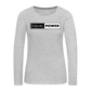 Equal Power T-Shirt - Women Long Sleeve - EP-Black - heather gray