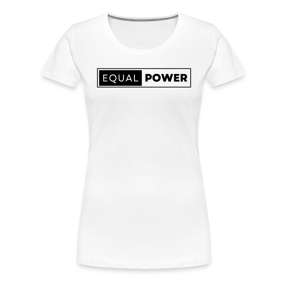 Equal Power T-Shirt - Women Short Sleeve - EP-Black - white