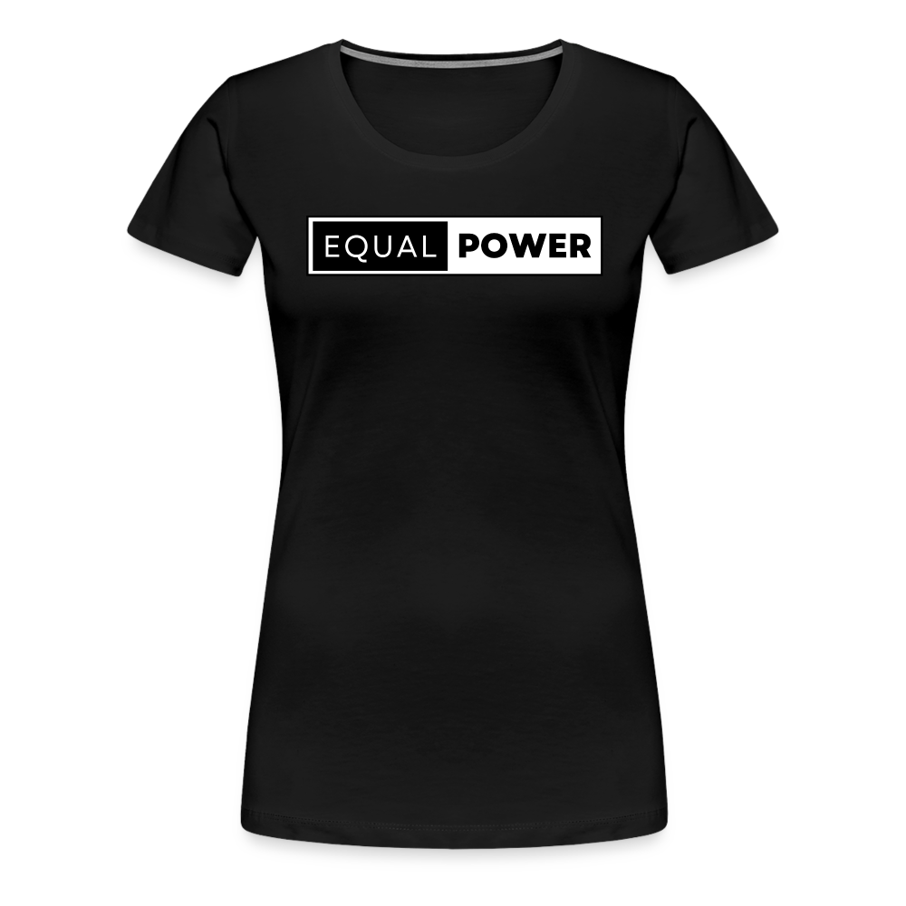 Equal Power T-Shirt - Women Short Sleeve - EP-Black - black