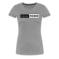 Equal Power T-Shirt - Women Short Sleeve - EP-Black - heather gray