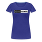 Equal Power T-Shirt - Women Short Sleeve - EP-Black - royal blue