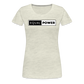 Equal Power T-Shirt - Women Short Sleeve - EP-Black - heather oatmeal
