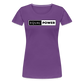 Equal Power T-Shirt - Women Short Sleeve - EP-Black - purple