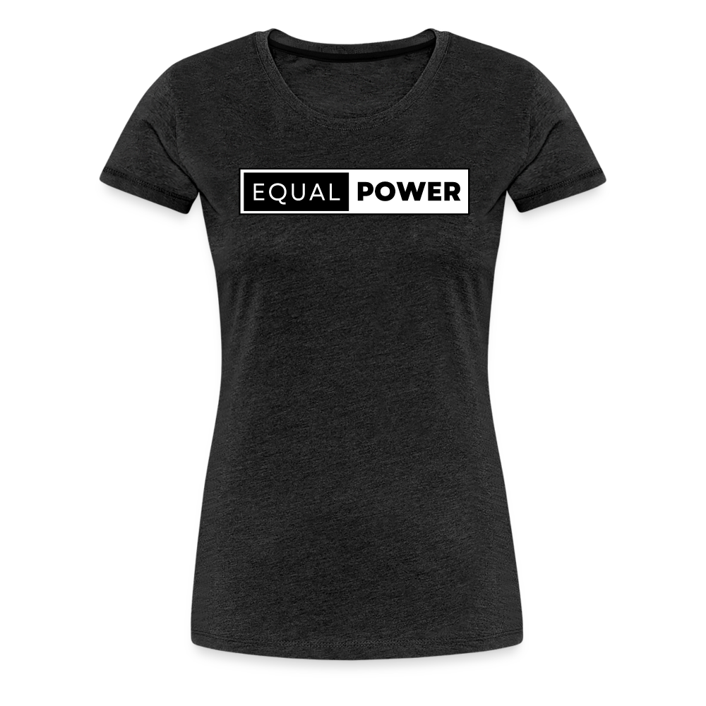 Equal Power T-Shirt - Women Short Sleeve - EP-Black - charcoal grey