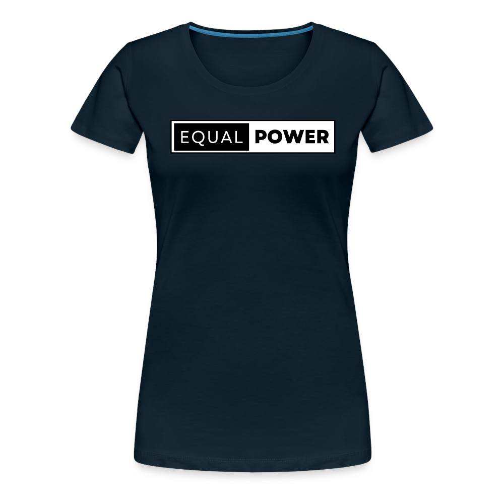 Equal Power T-Shirt - Women Short Sleeve - EP-Black - deep navy