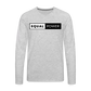 Equal Power T-Shirt - Men Long Sleeve - EP-White - heather gray
