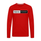 Equal Power T-Shirt - Men Long Sleeve - EP-White - red