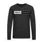 Equal Power T-Shirt - Men Long Sleeve - EP-White - charcoal grey