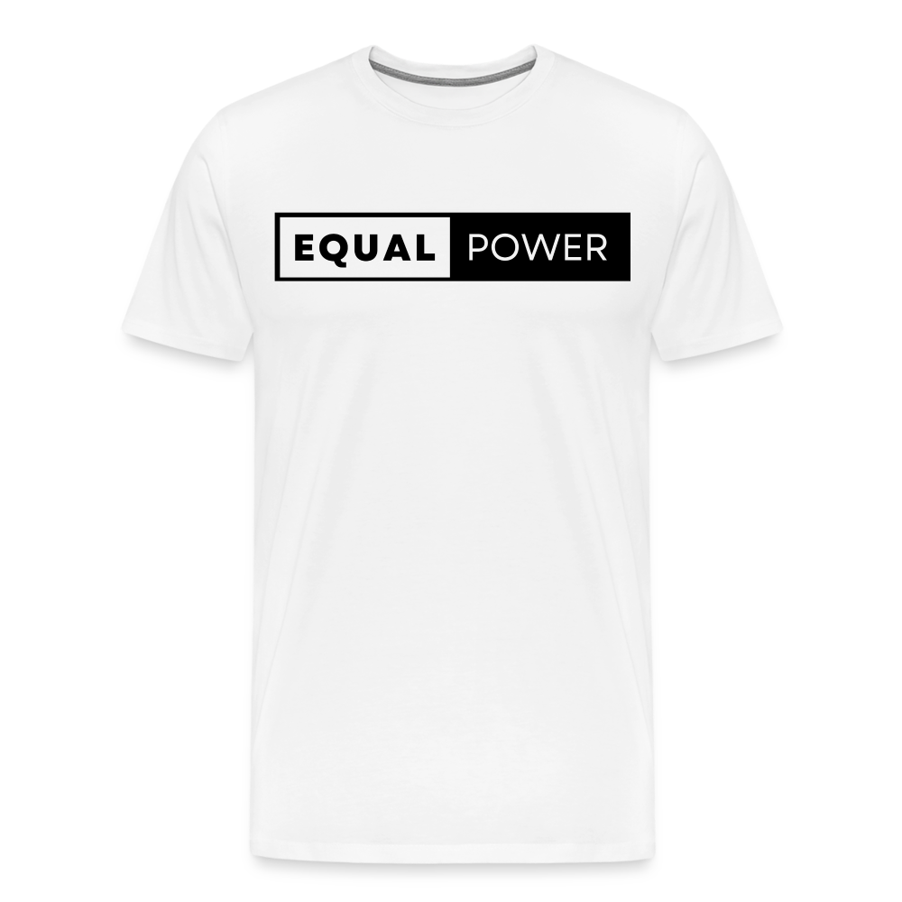 Equal Power T-Shirt - Men Short Sleeve - EP-White - white