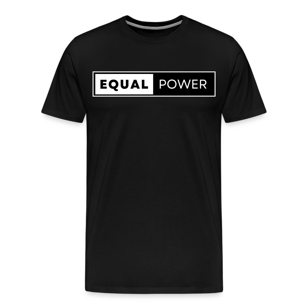 Equal Power T-Shirt - Men Short Sleeve - EP-White - black