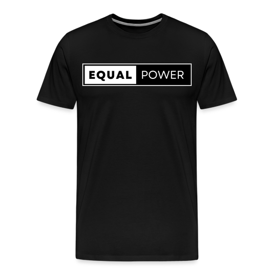 Equal Power T-Shirt - Men Short Sleeve - EP-White - black