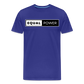 Equal Power T-Shirt - Men Short Sleeve - EP-White - royal blue