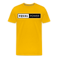 Equal Power T-Shirt - Men Short Sleeve - EP-White - sun yellow