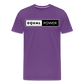 Equal Power T-Shirt - Men Short Sleeve - EP-White - purple