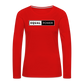 Equal Power T-Shirt - Women Long Sleeve - EP-White - red