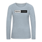 Equal Power T-Shirt - Women Long Sleeve - EP-White - heather ice blue