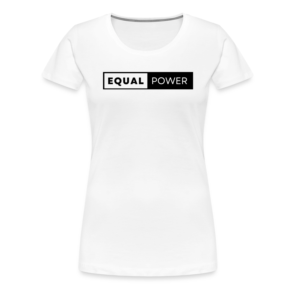 Equal Power T-Shirt - Women Short Sleeve - EP-White - white