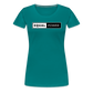 Equal Power T-Shirt - Women Short Sleeve - EP-White - teal