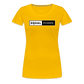 Equal Power T-Shirt - Women Short Sleeve - EP-White - sun yellow