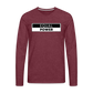 Equal Power T-Shirt - Men Long Sleeve - EPV-Black - heather burgundy