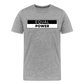 Equal Power T-Shirt - Men Short Sleeve - EPV-Black - heather gray