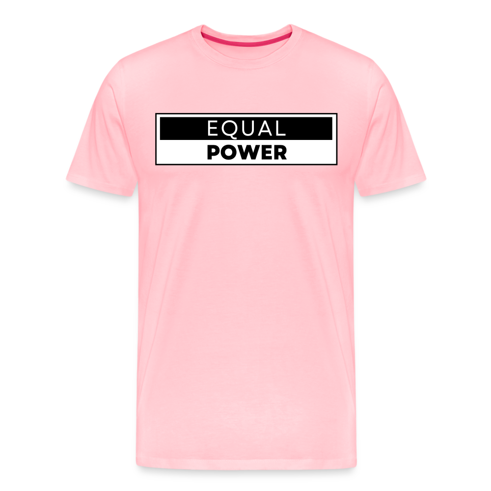 Equal Power T-Shirt - Men Short Sleeve - EPV-Black - pink