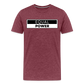 Equal Power T-Shirt - Men Short Sleeve - EPV-Black - heather burgundy