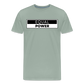 Equal Power T-Shirt - Men Short Sleeve - EPV-Black - steel green