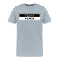 Equal Power T-Shirt - Men Short Sleeve - EPV-Black - heather ice blue