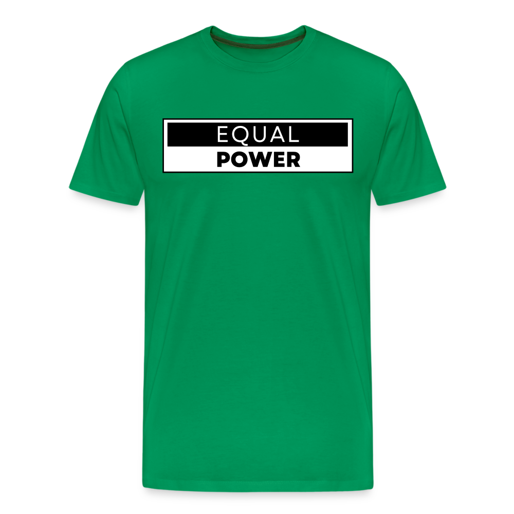 Equal Power T-Shirt - Men Short Sleeve - EPV-Black - kelly green