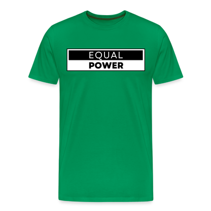 Equal Power T-Shirt - Men Short Sleeve - EPV-Black - kelly green