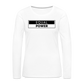 Equal Power T-Shirt - Women Long Sleeve - EPV-Black - white