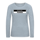 Equal Power T-Shirt - Women Long Sleeve - EPV-Black - heather ice blue