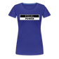 Equal Power T-Shirt - Women Short Sleeve - EPV-Black - royal blue