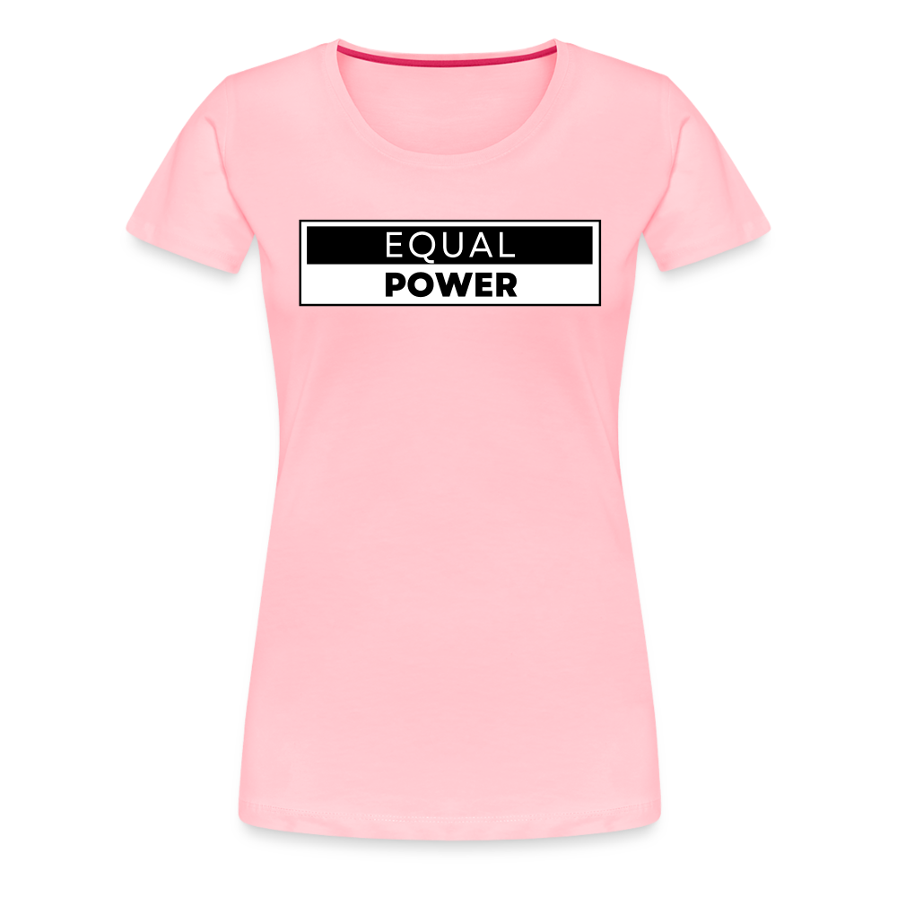 Equal Power T-Shirt - Women Short Sleeve - EPV-Black - pink