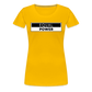 Equal Power T-Shirt - Women Short Sleeve - EPV-Black - sun yellow
